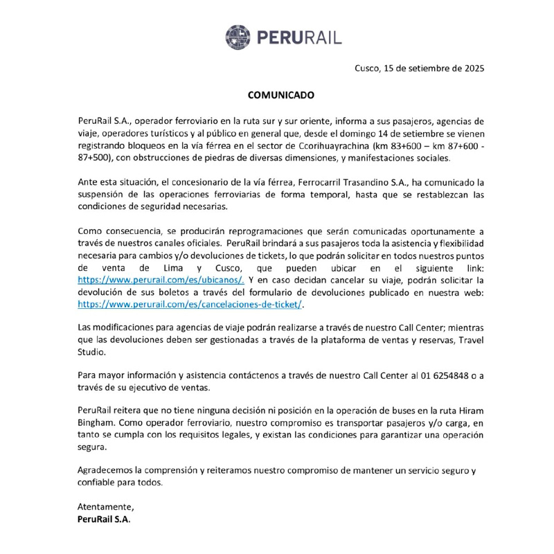 Peru Rail