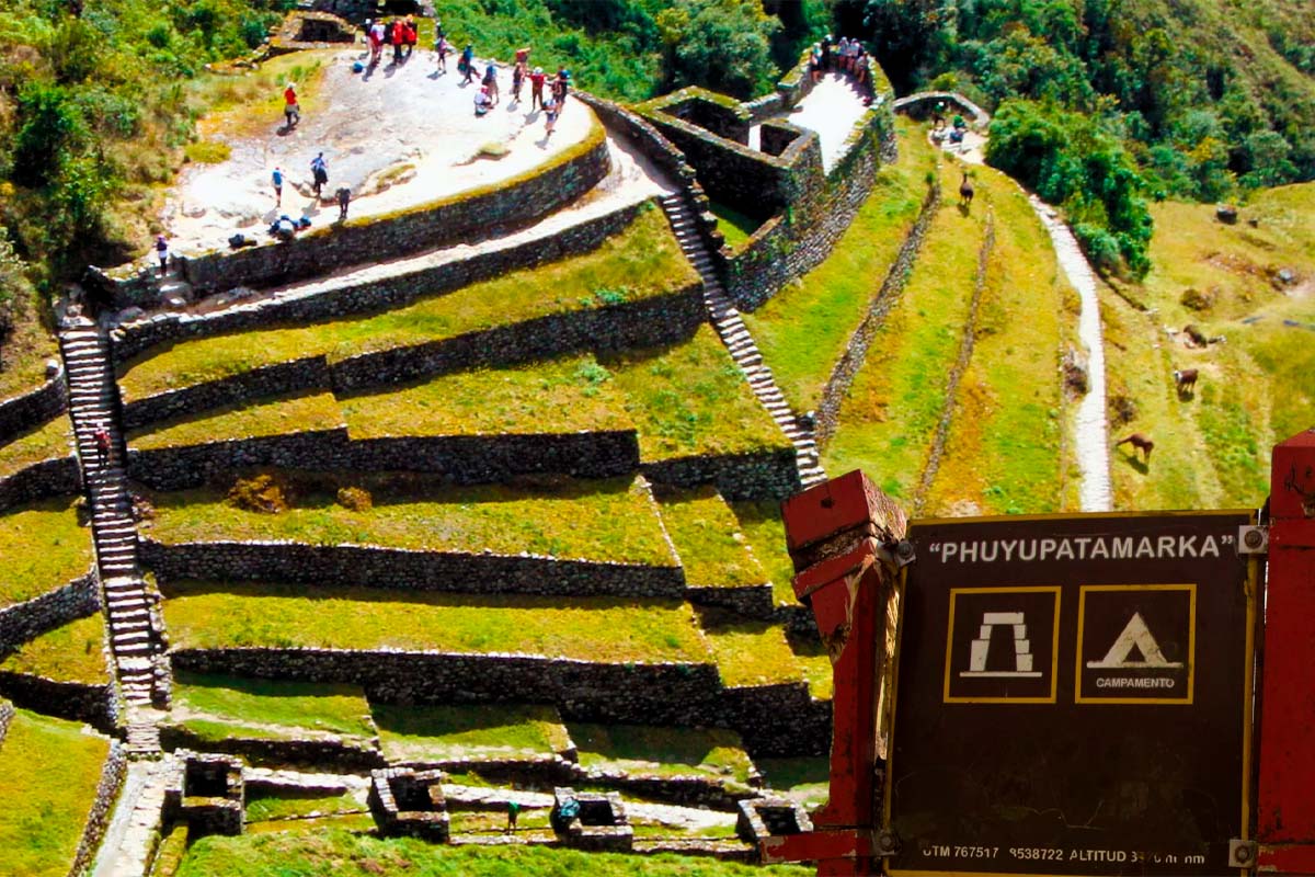Ancient ruins Inca Trail