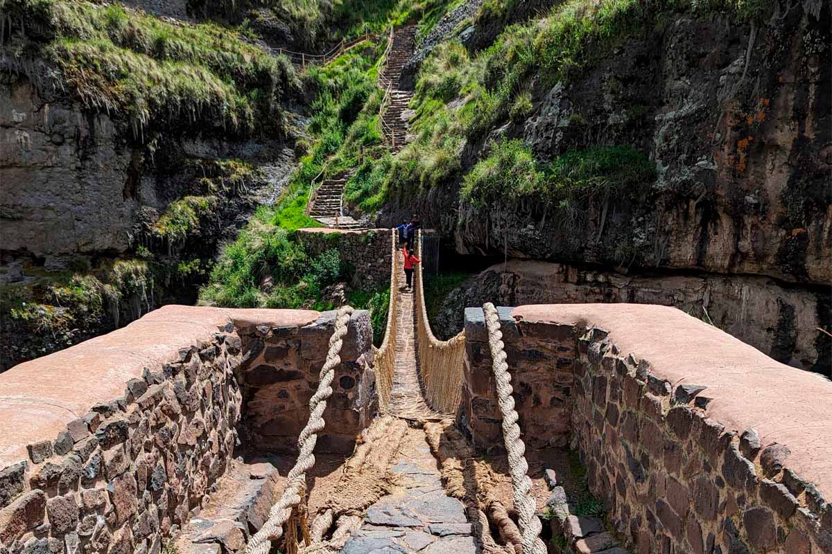 Inca rope bridge